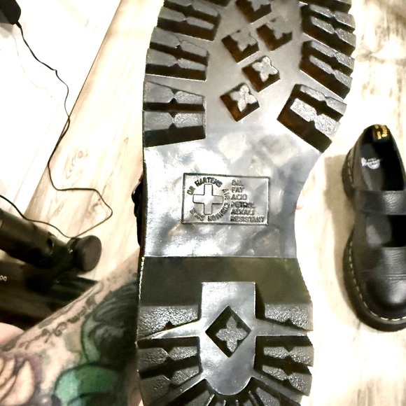 Dr. Martens Black AirWair Mary Jane’s with Bouncing Souls - Picture 6 of 7